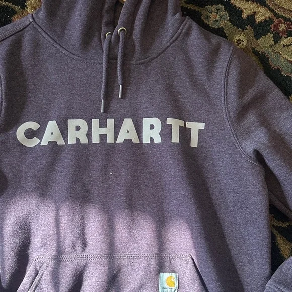 Carhartt Women's Dark Purple Hoodie - Picture 4 of 10